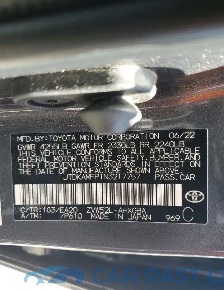 JTDKAMFP1N3217757# 12