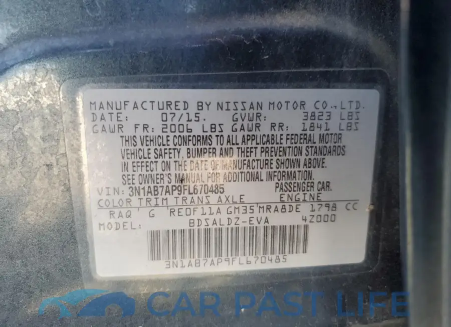 3N1AB7AP9FL670485# 12