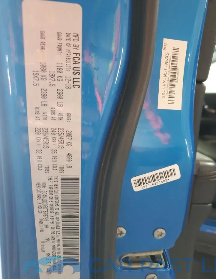 3C4NJDCB6KT678720# 13