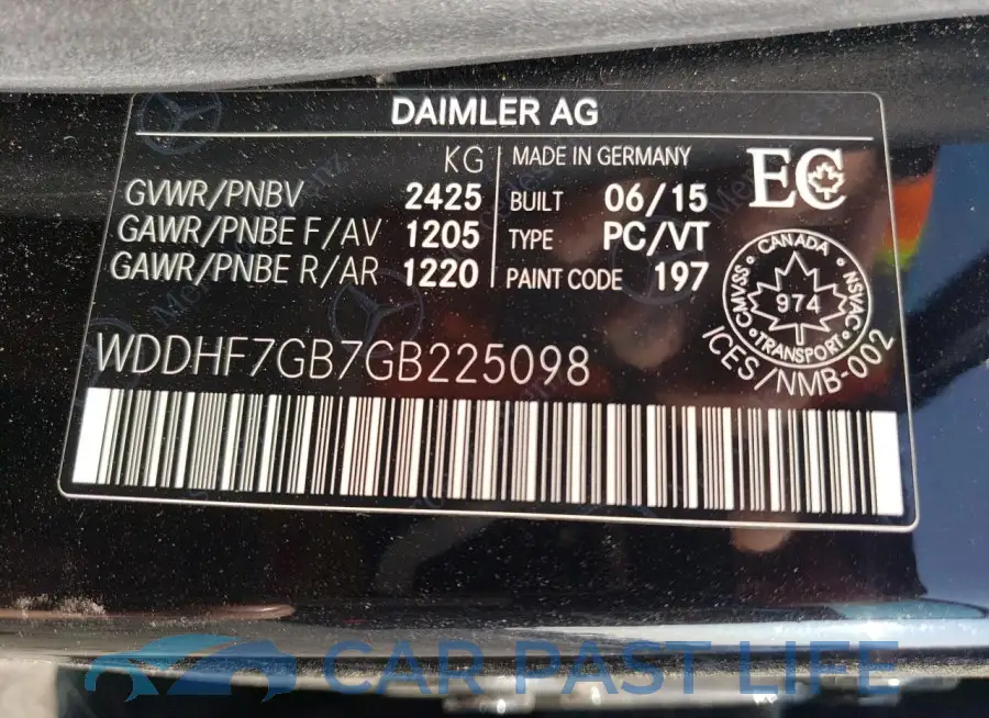 WDDHF7GB7GB225098# 13