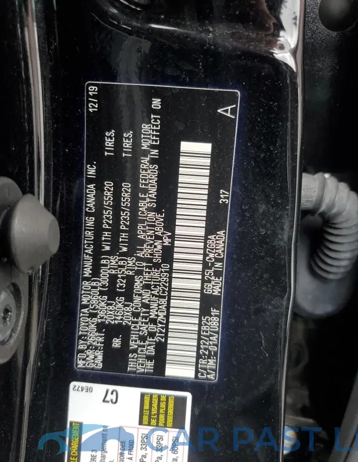 2T2YZMDA8LC229910# 12
