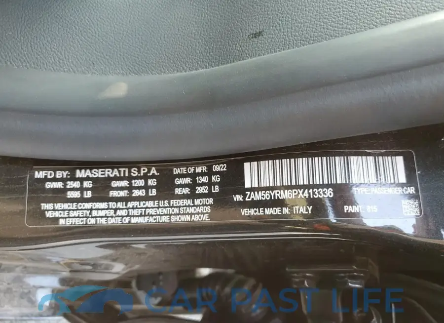 ZAM56YRM6PX413336# 12