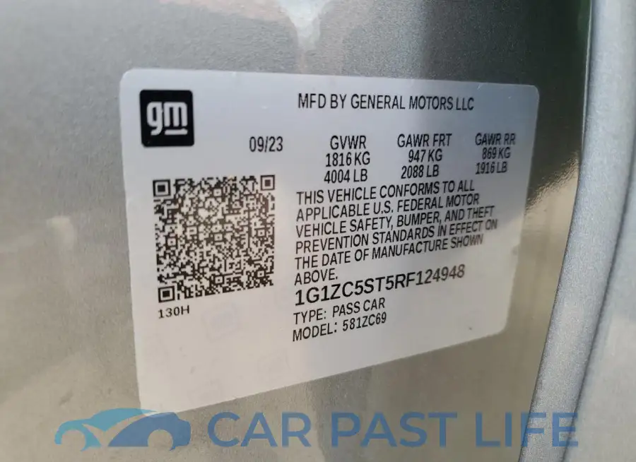 1G1ZC5ST5RF124948# 12
