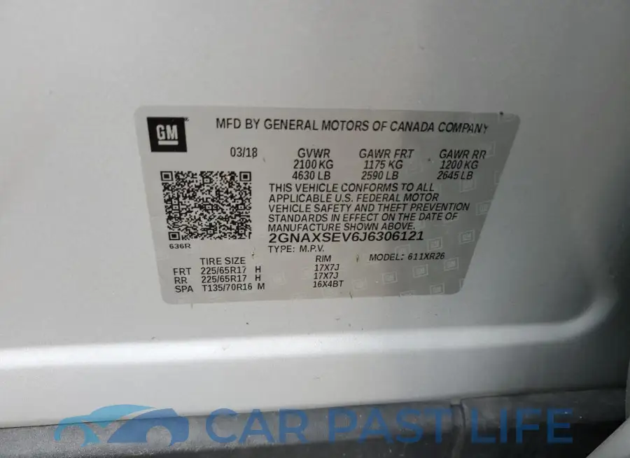 2GNAXSEV6J6306121# 12