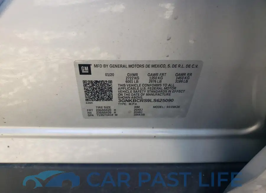 3GNKBCRS9LS625090# 13