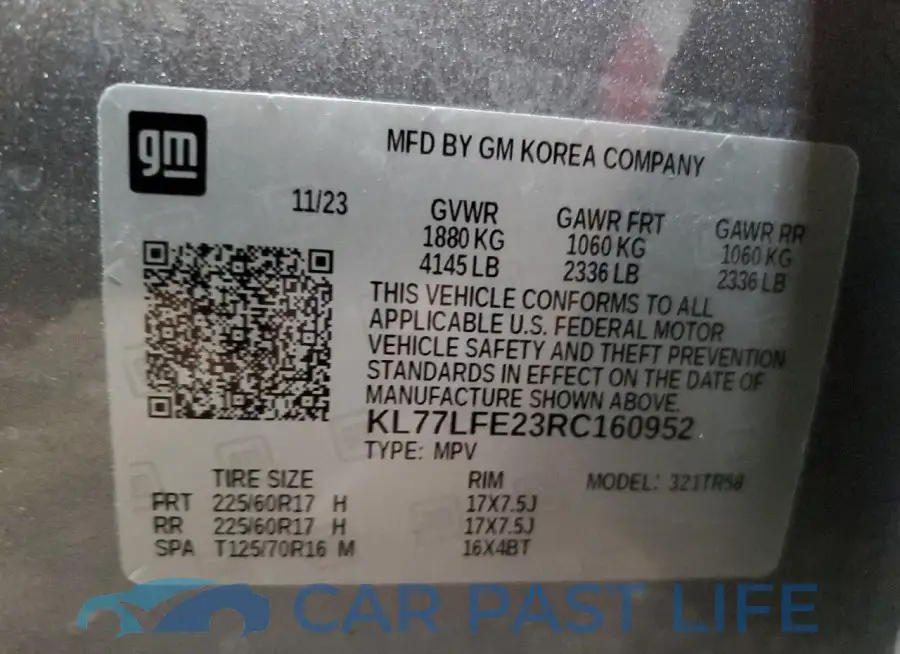 KL77LFE23RC160952# 13