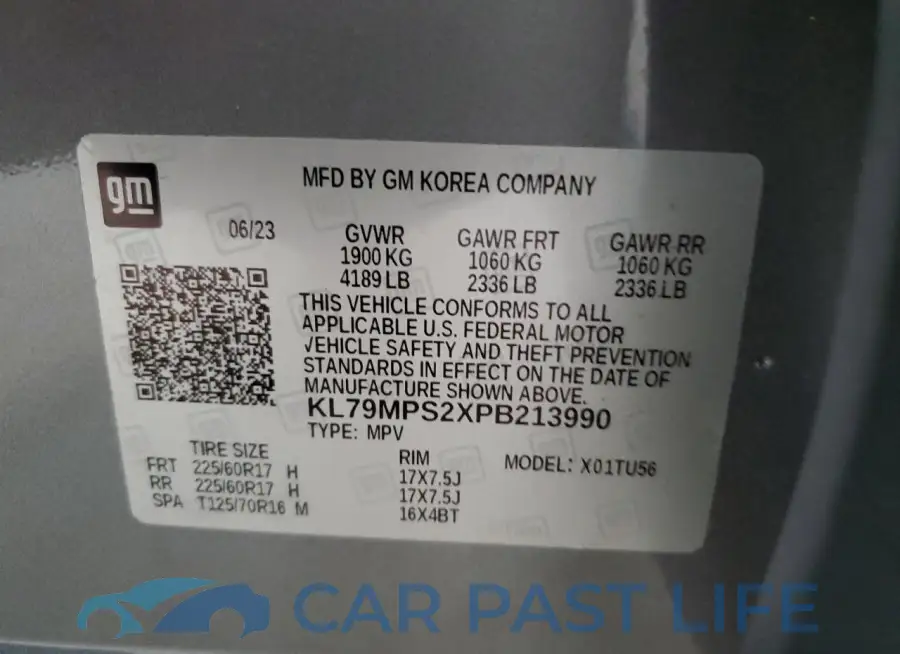 KL79MPS2XPB213990# 13