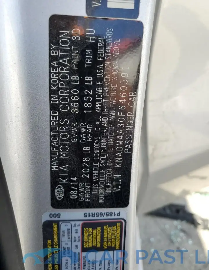 KNADM4A30F6460591# 13