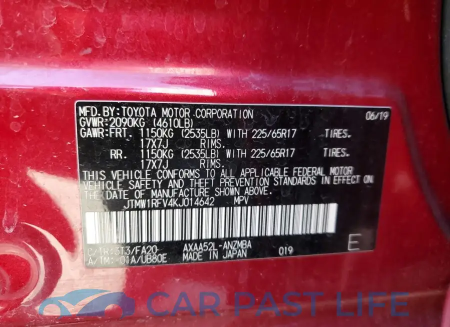 JTMW1RFV4KJ014642# 13
