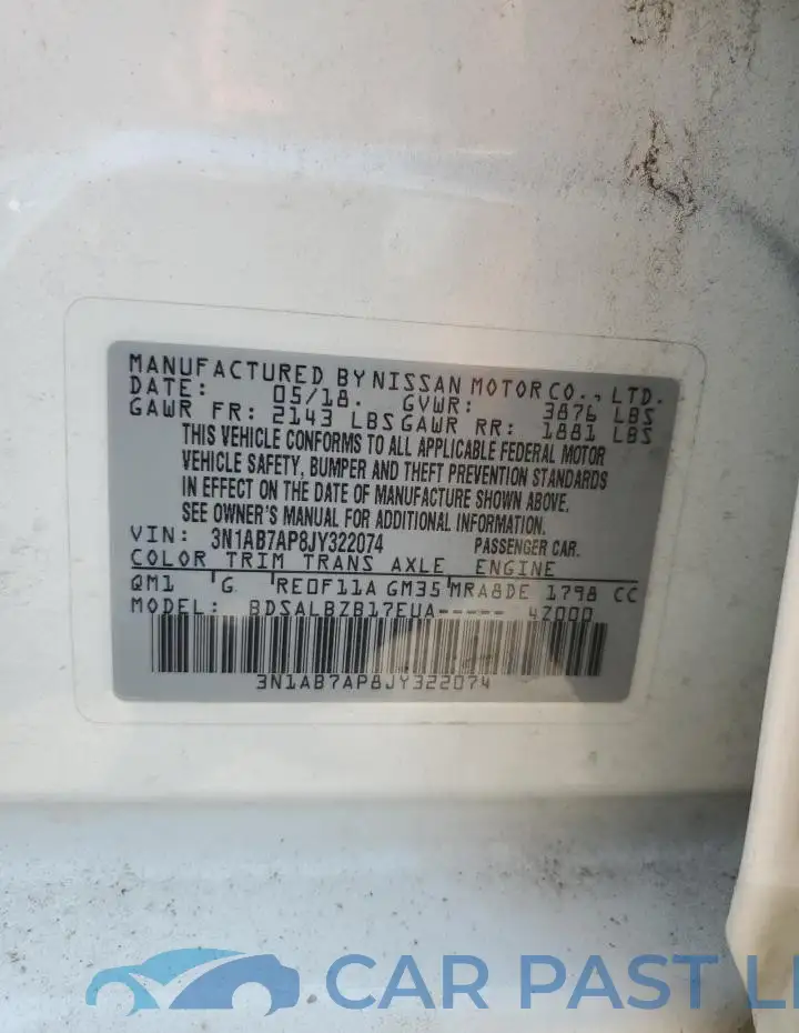 3N1AB7AP8JY322074# 12