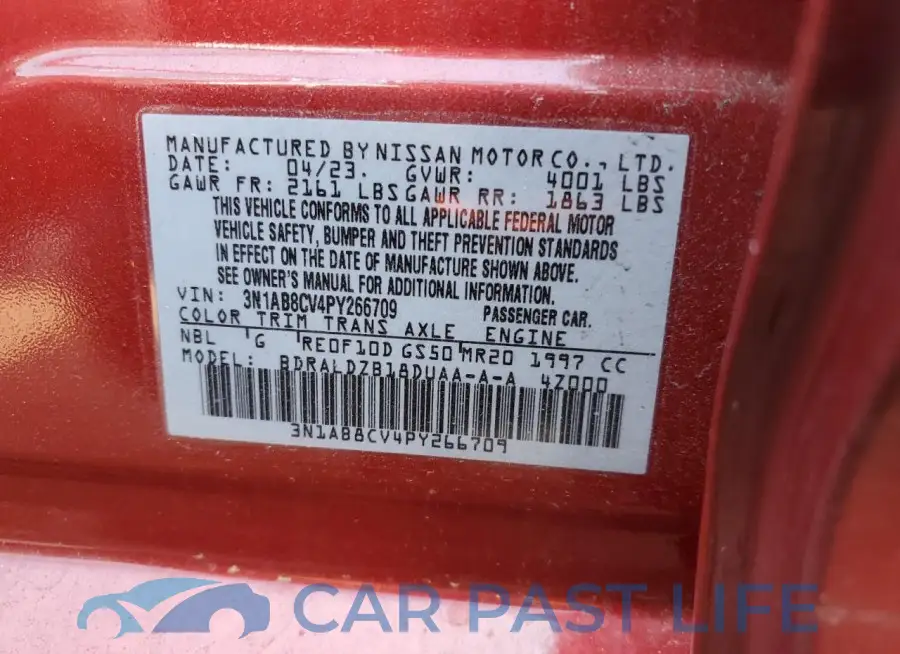 3N1AB8CV4PY266709# 12