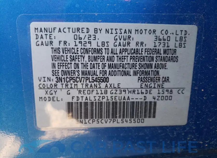 3N1CP5CV7PL545500# 13