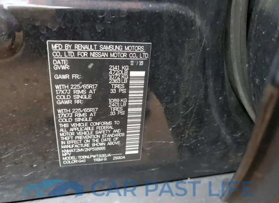 KNMAT2MV2KP518991# 12