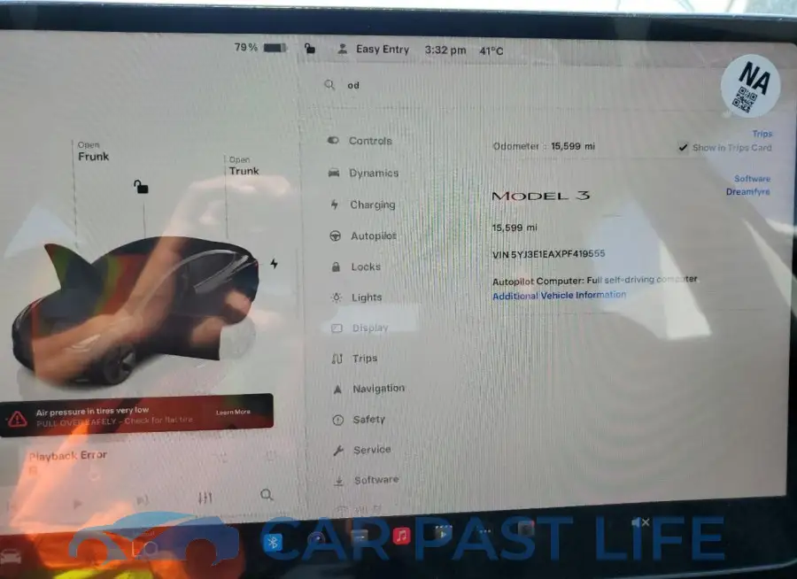 5YJ3E1EAXPF419555# 9