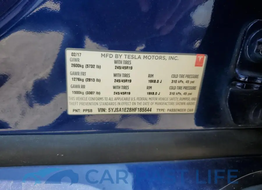 5YJSA1E28HF185644# 12