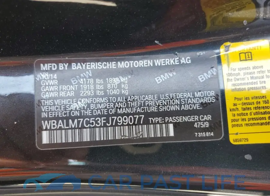 WBALM7C53FJ799077# 13