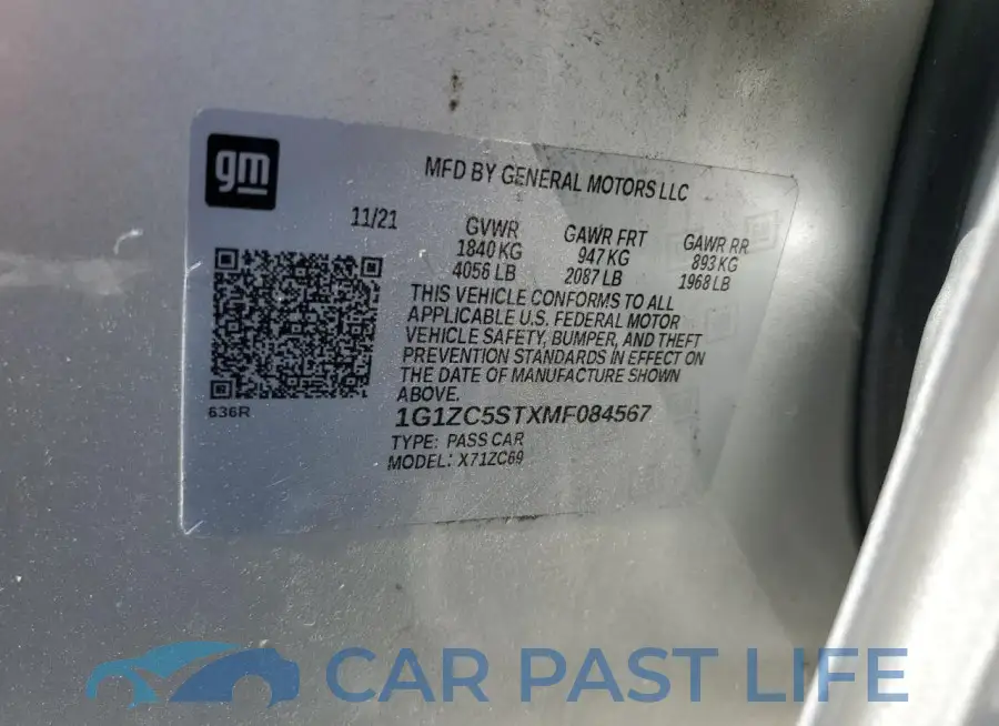 1G1ZC5STXMF084567# 12