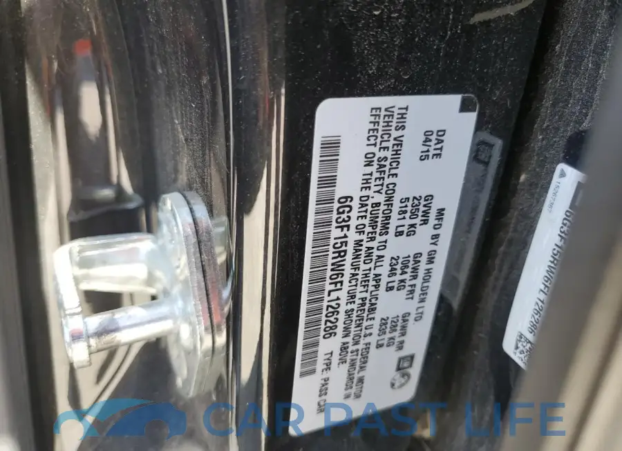 6G3F15RW6FL126286# 12