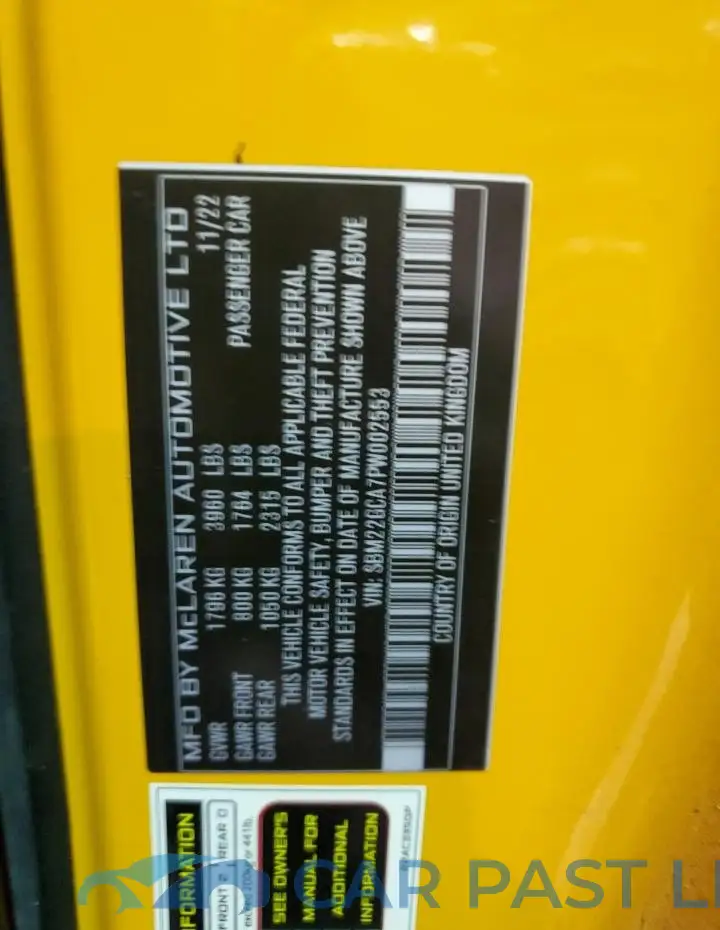 SBM22GCA7PW002553# 12