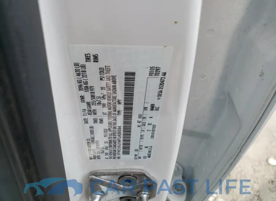 1FMCU0JX4FUA59594# 12