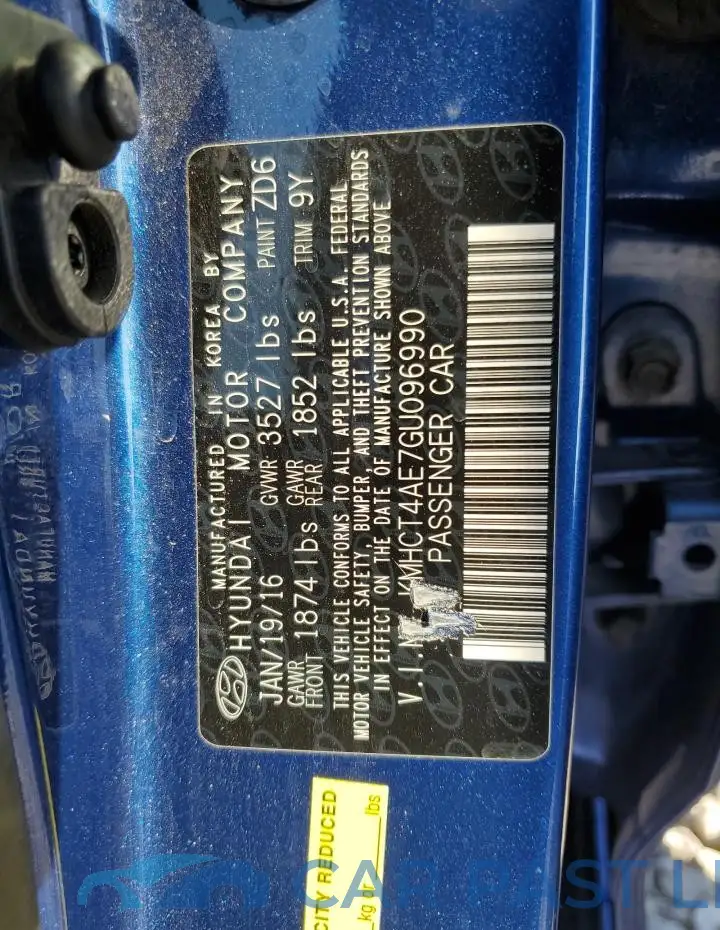 KMHCT4AE7GU096990# 12
