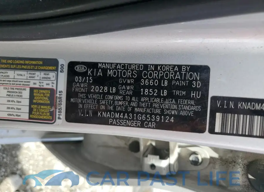 KNADM4A31G6539124# 12