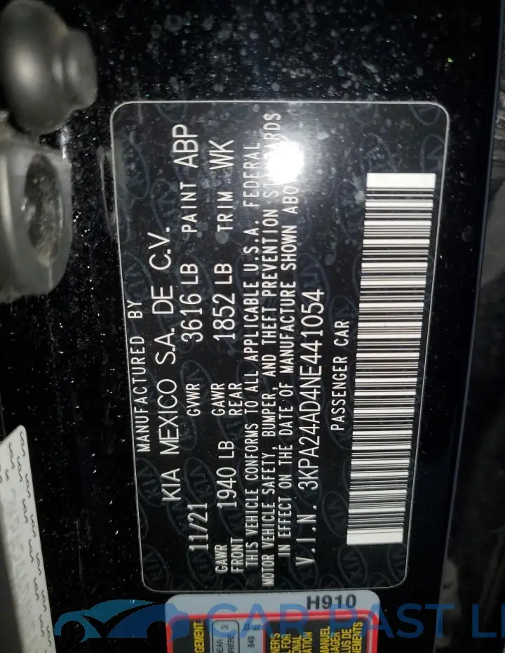 3KPA24AD4NE441054# 12