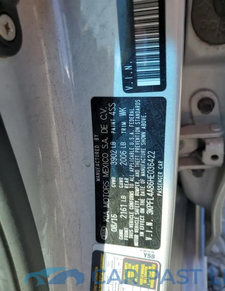 3KPFL4A86HE036422# 12