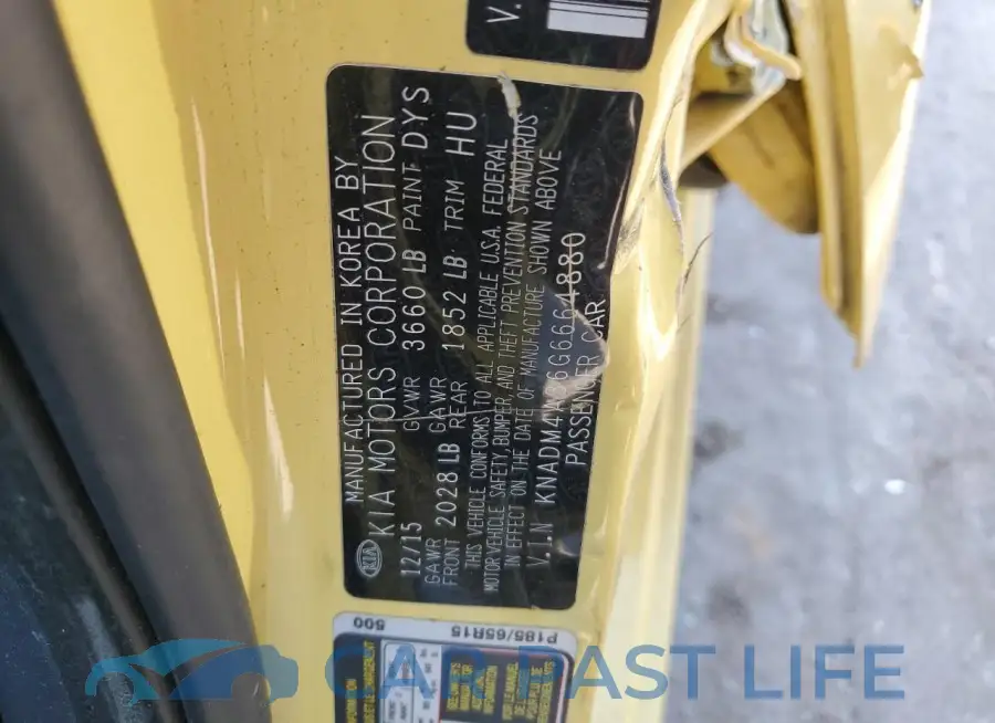 KNADM4A36G6664880# 12