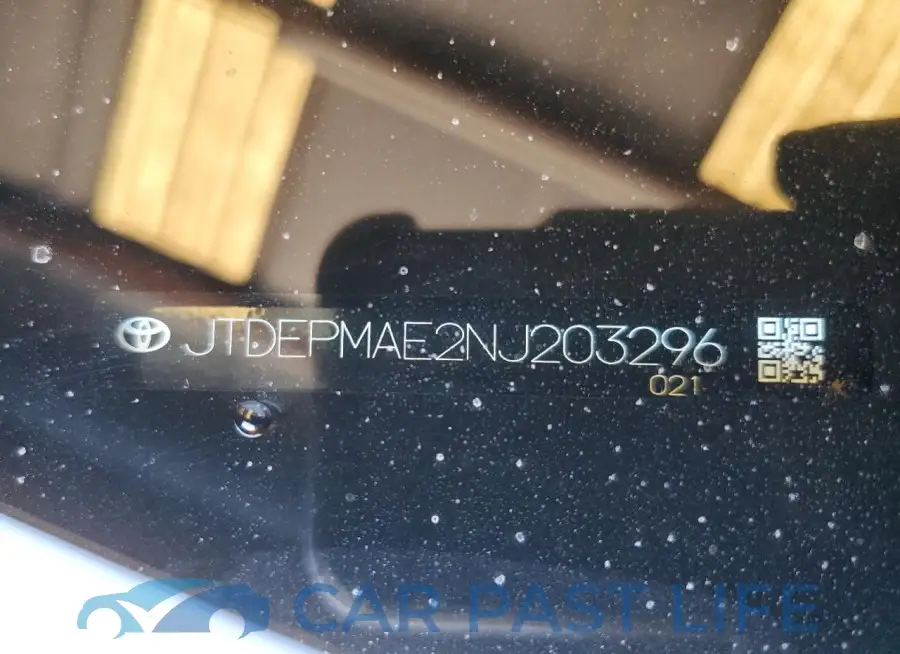 JTDEPMAE2NJ203296# 12