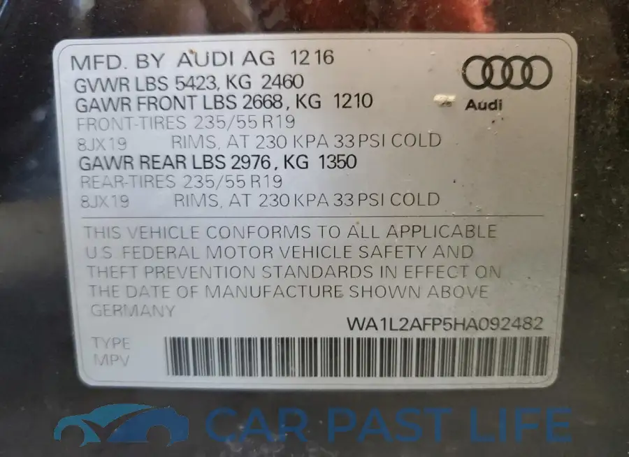 WA1L2AFP5HA092482# 14
