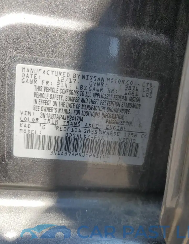 3N1AB7AP4JY241704# 12