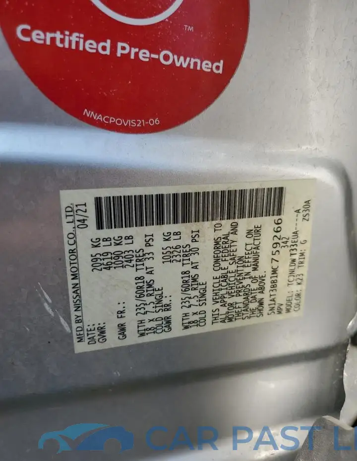 5N1AT3BB1MC759266# 14