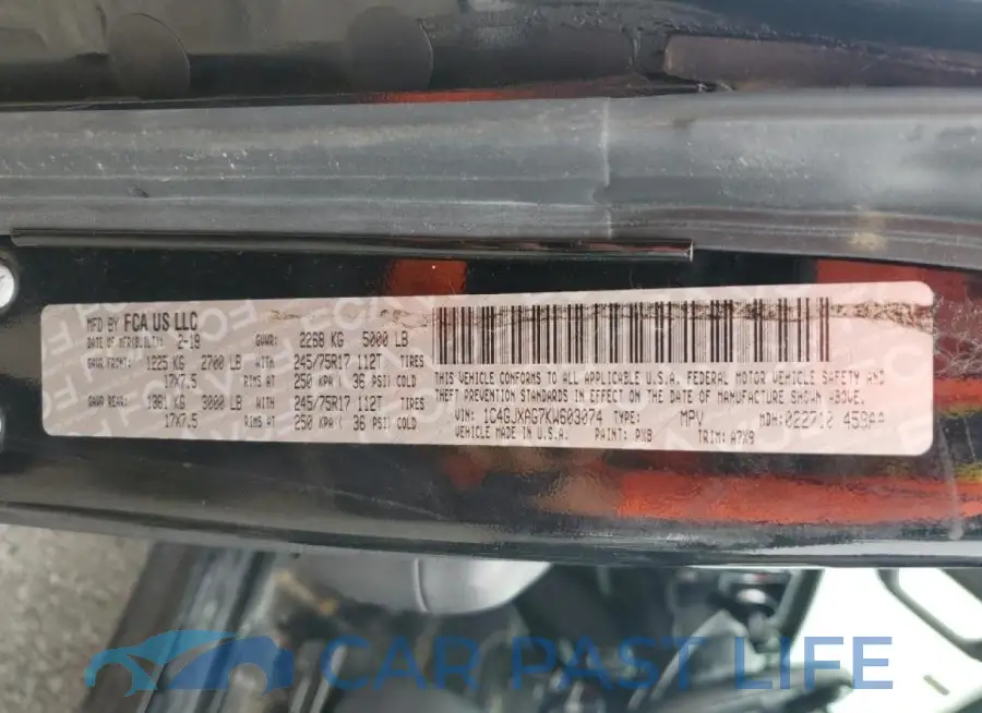 1C4GJXAG7KW603074# 12