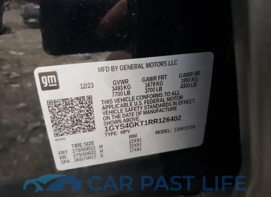 1GYS4GKT1RR126402# 14