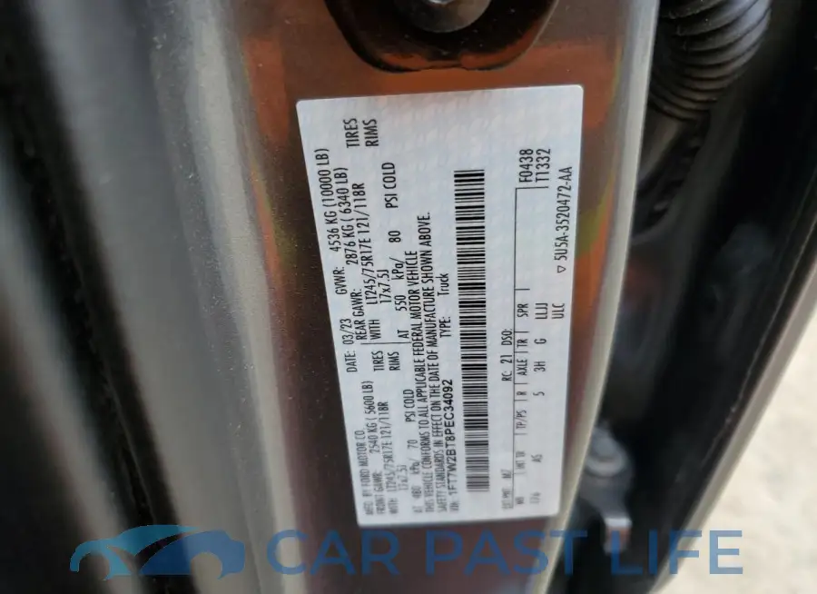 1FT7W2BT8PEC34092# 12