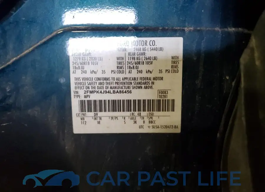 2FMPK4J94LBA86456# 14