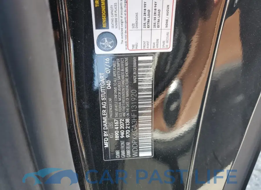 WDDPK6GA3HF131920# 13