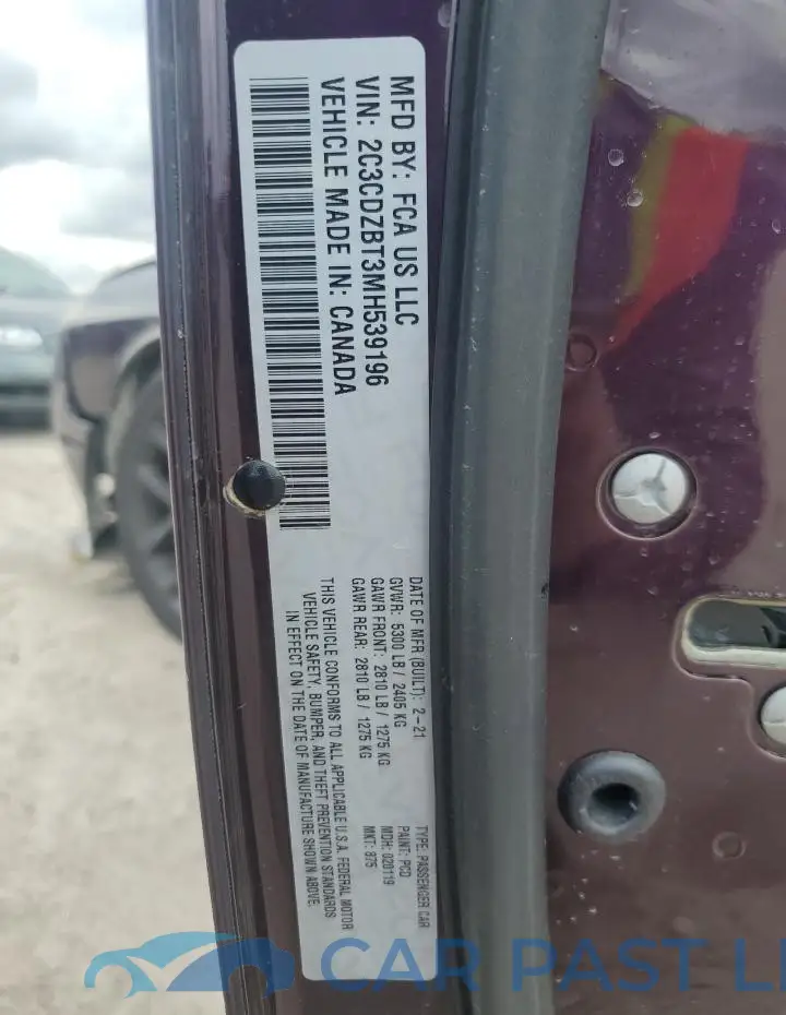 2C3CDZBT3MH539196# 12