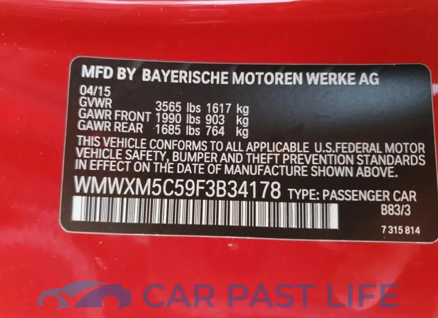 WMWXM5C59F3B34178# 14