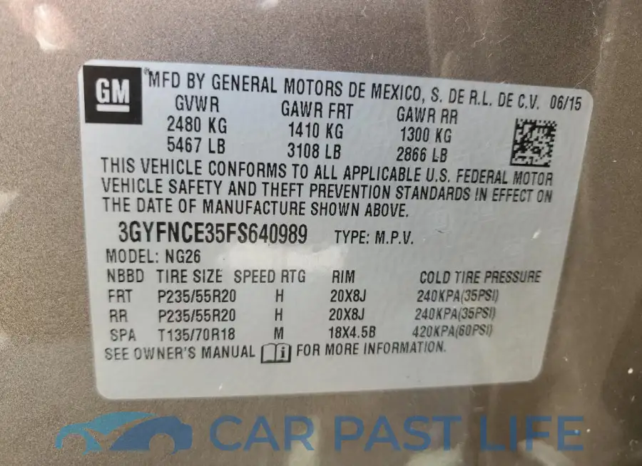 3GYFNCE35FS640989# 14