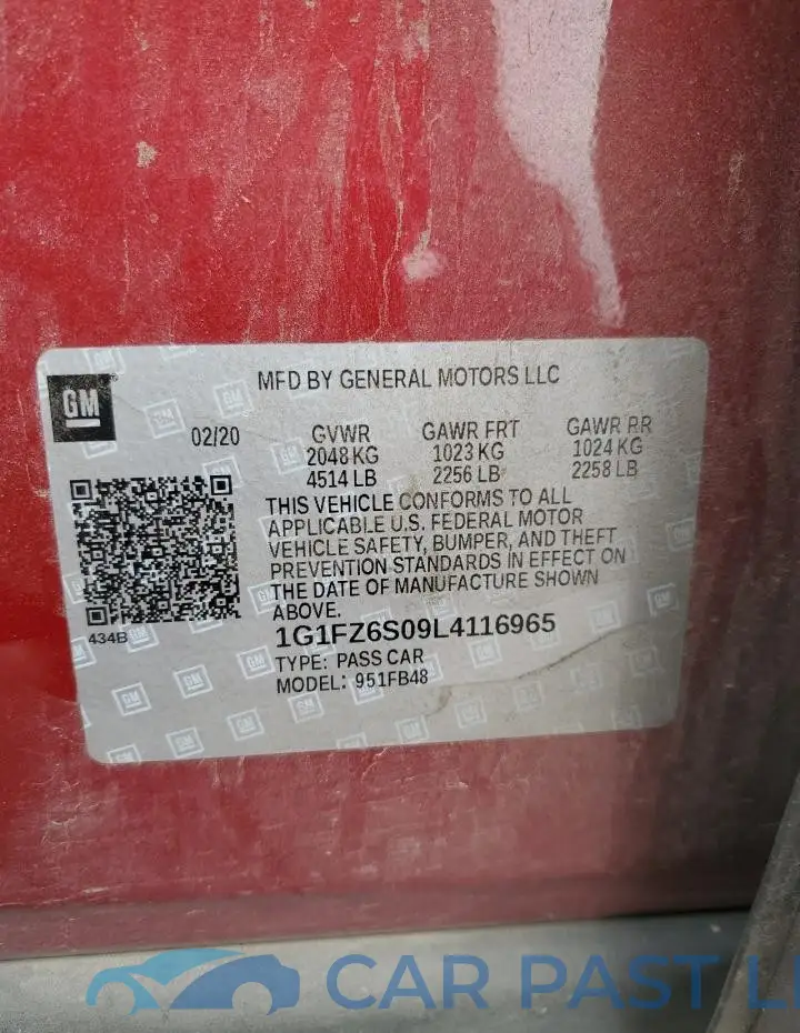 1G1FZ6S09L4116965# 12