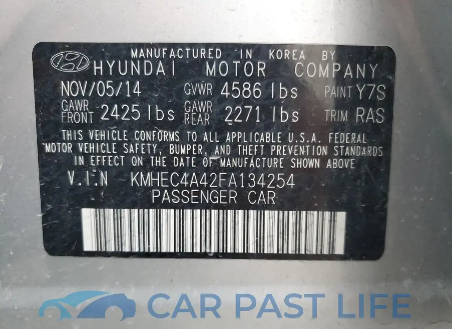 KMHEC4A42FA134254# 12