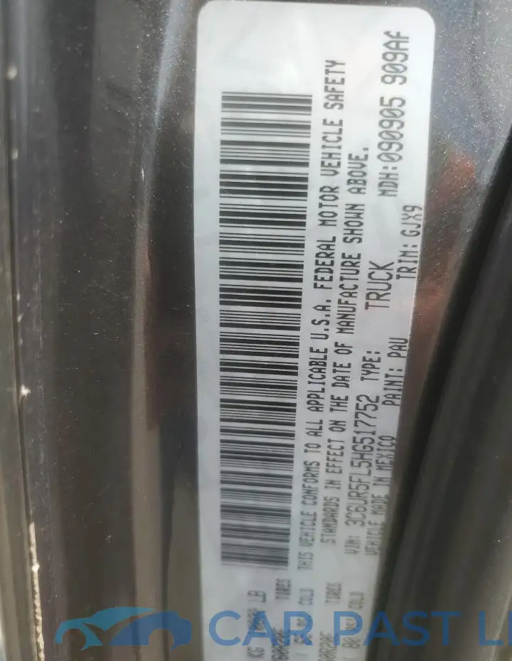 3C6UR5FL5HG517752# 12