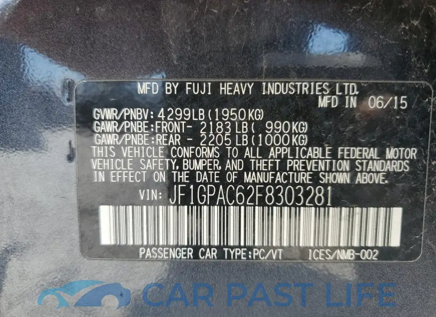 JF1GPAC62F8303281# 13