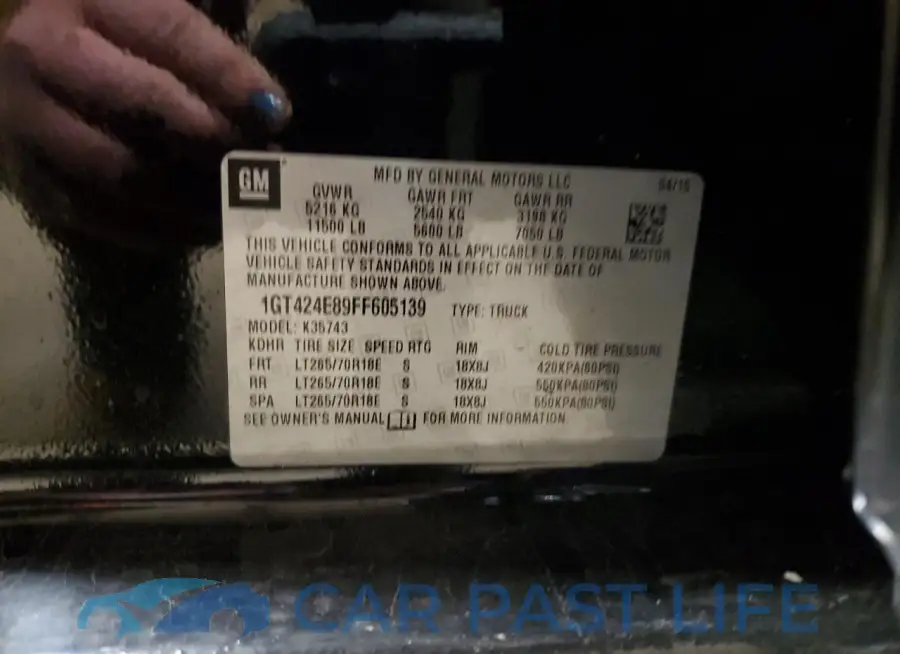 1GT424E89FF605139# 12