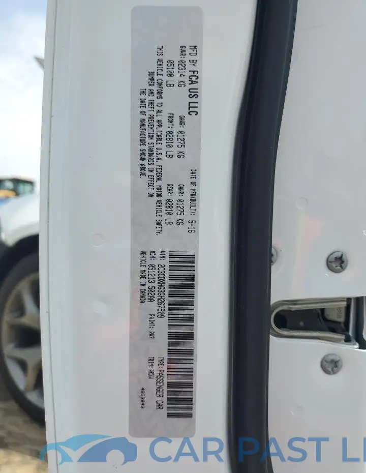 2C3CDXHG3GH267509# 13