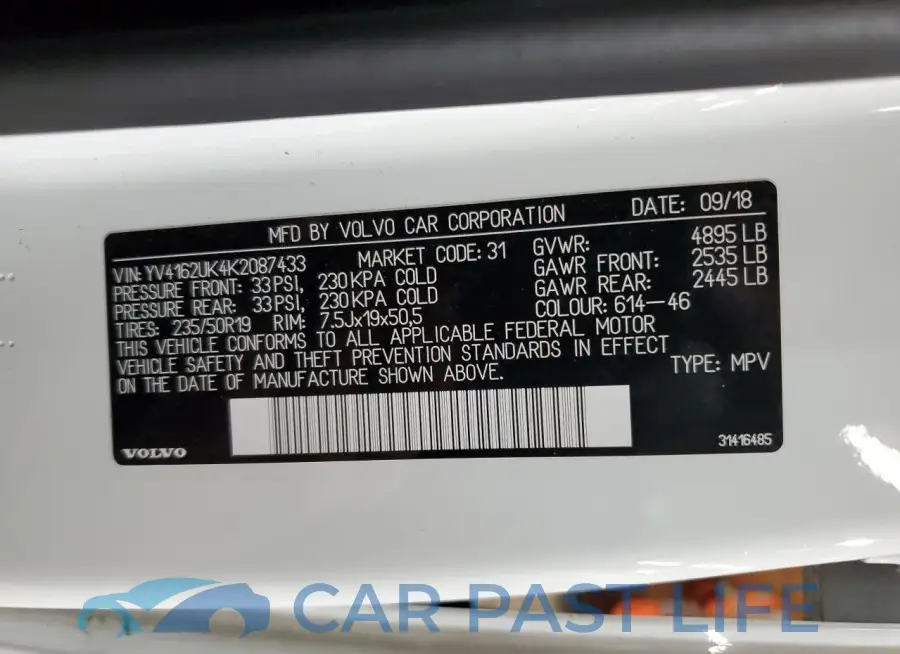 YV4162UK4K2087433# 14