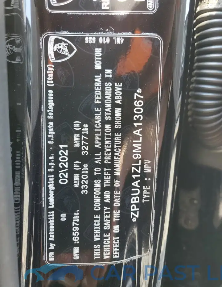 ZPBUA1ZL9MLA13067# 13