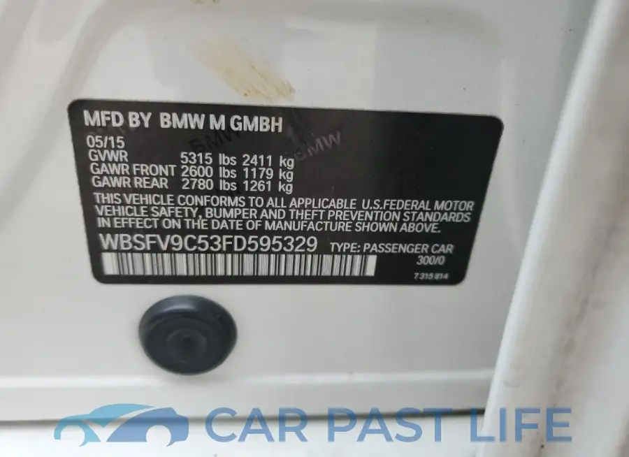 WBSFV9C53FD595329# 12